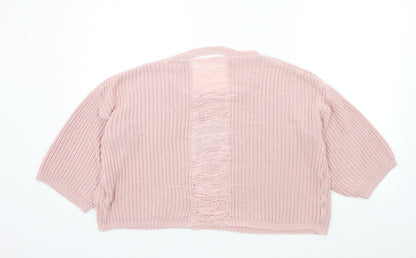 Womens UK Size L New Look Pink Pullover Jumper