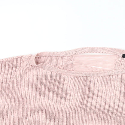 Womens UK Size L New Look Pink Pullover Jumper
