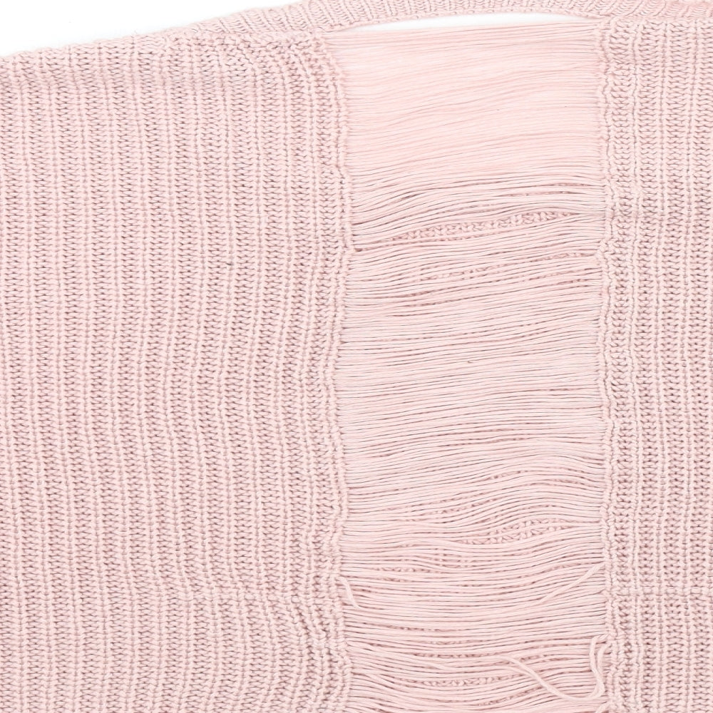 Womens UK Size L New Look Pink Pullover Jumper