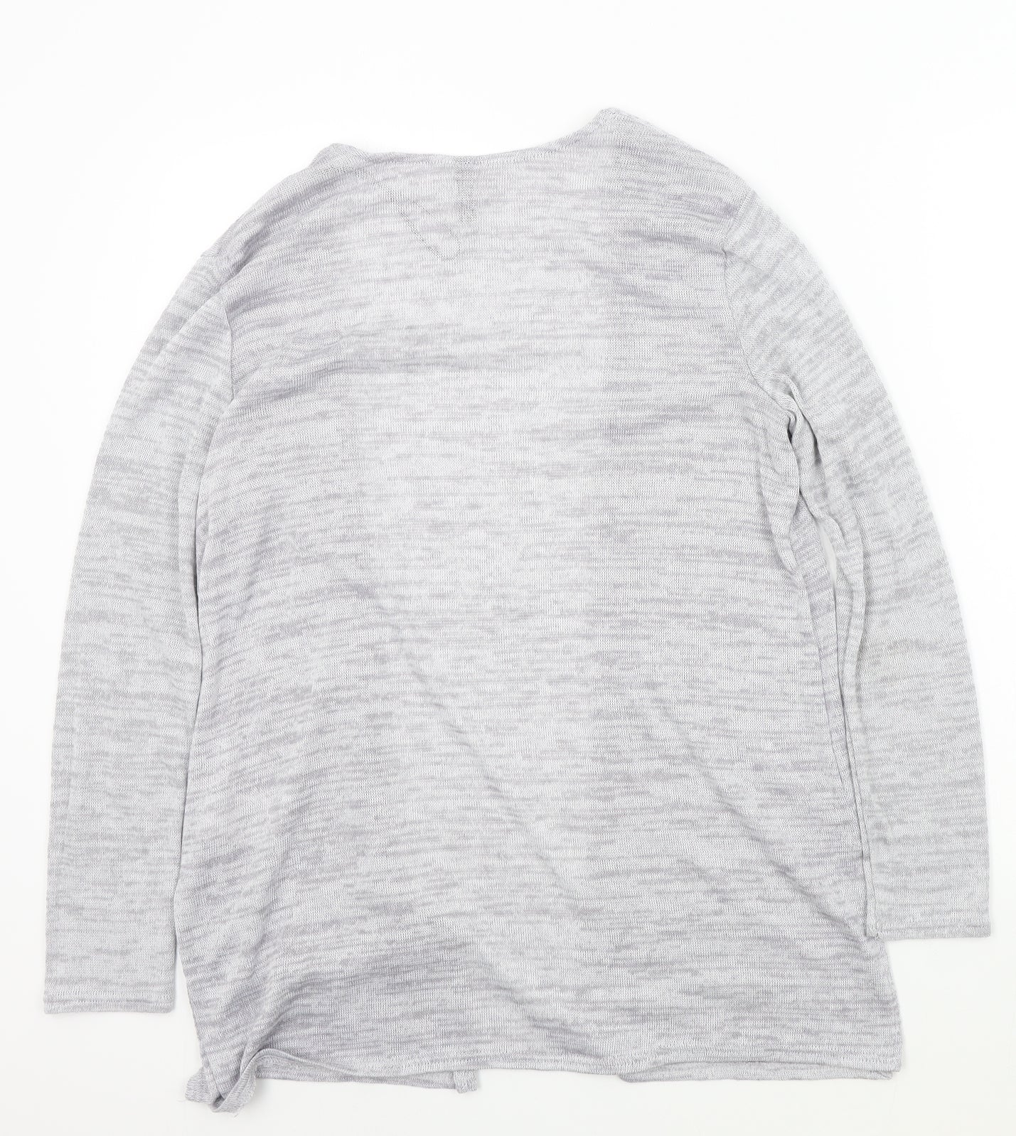 Womens UK Size S Preworn Grey Cardigan Jumper