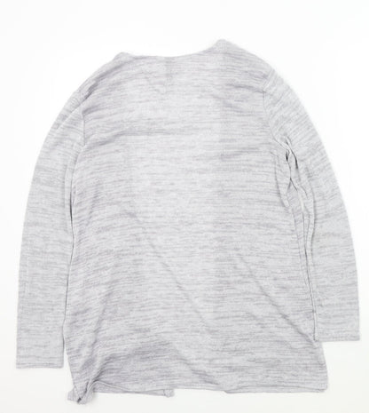 Womens UK Size S Preworn Grey Cardigan Jumper