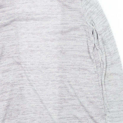 Womens UK Size S Preworn Grey Cardigan Jumper
