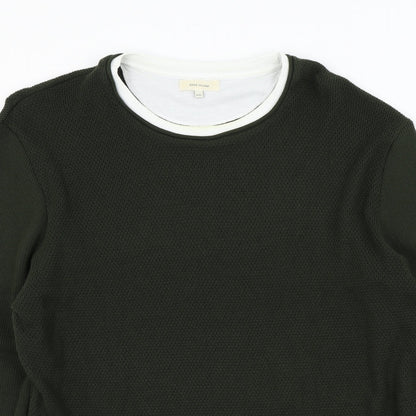 River Island Mens Green   Pullover Jumper Size 2XL