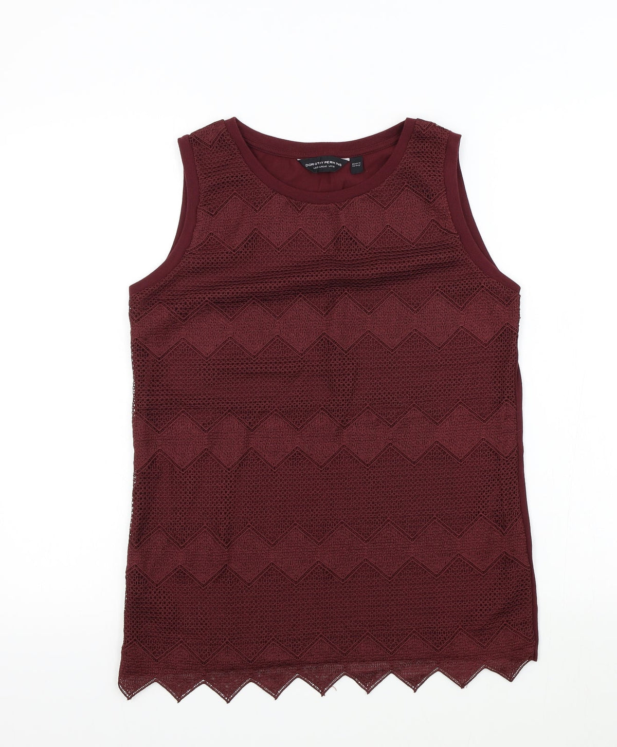 Dorothy Perkins Womens Red   Basic T-Shirt Size 12