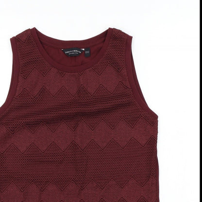Dorothy Perkins Womens Red   Basic T-Shirt Size 12