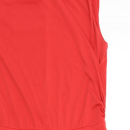 Coast Womens Orange Colourblock  A-Line  Size 12