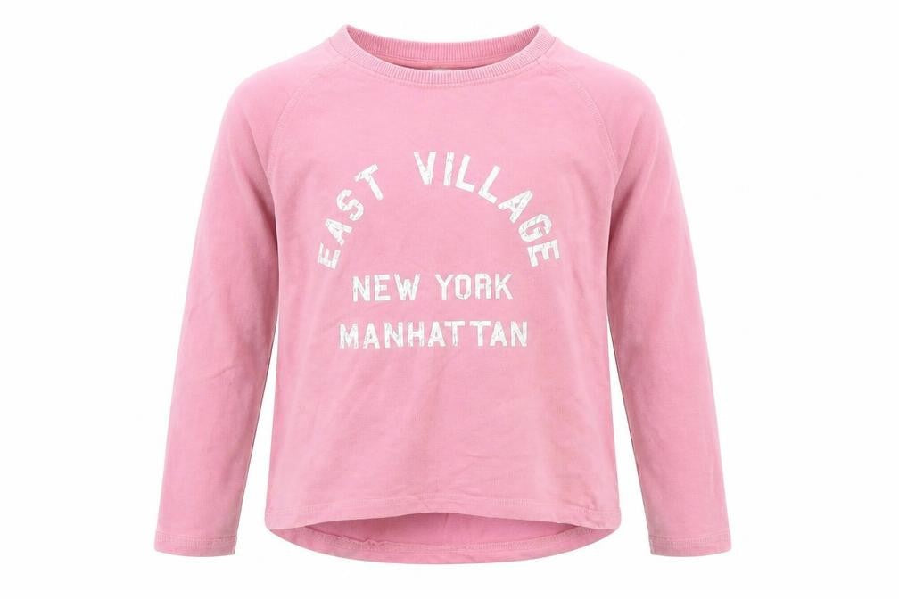 Next Girls Pink Colourblock  Pullover Jumper Size 5 Years