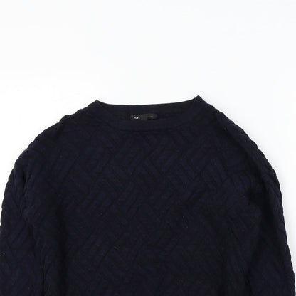 Womens UK Size XS Mango Blue Pullover Jumper