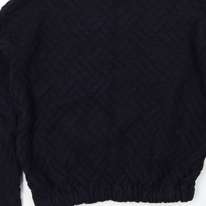 Womens UK Size XS Mango Blue Pullover Jumper