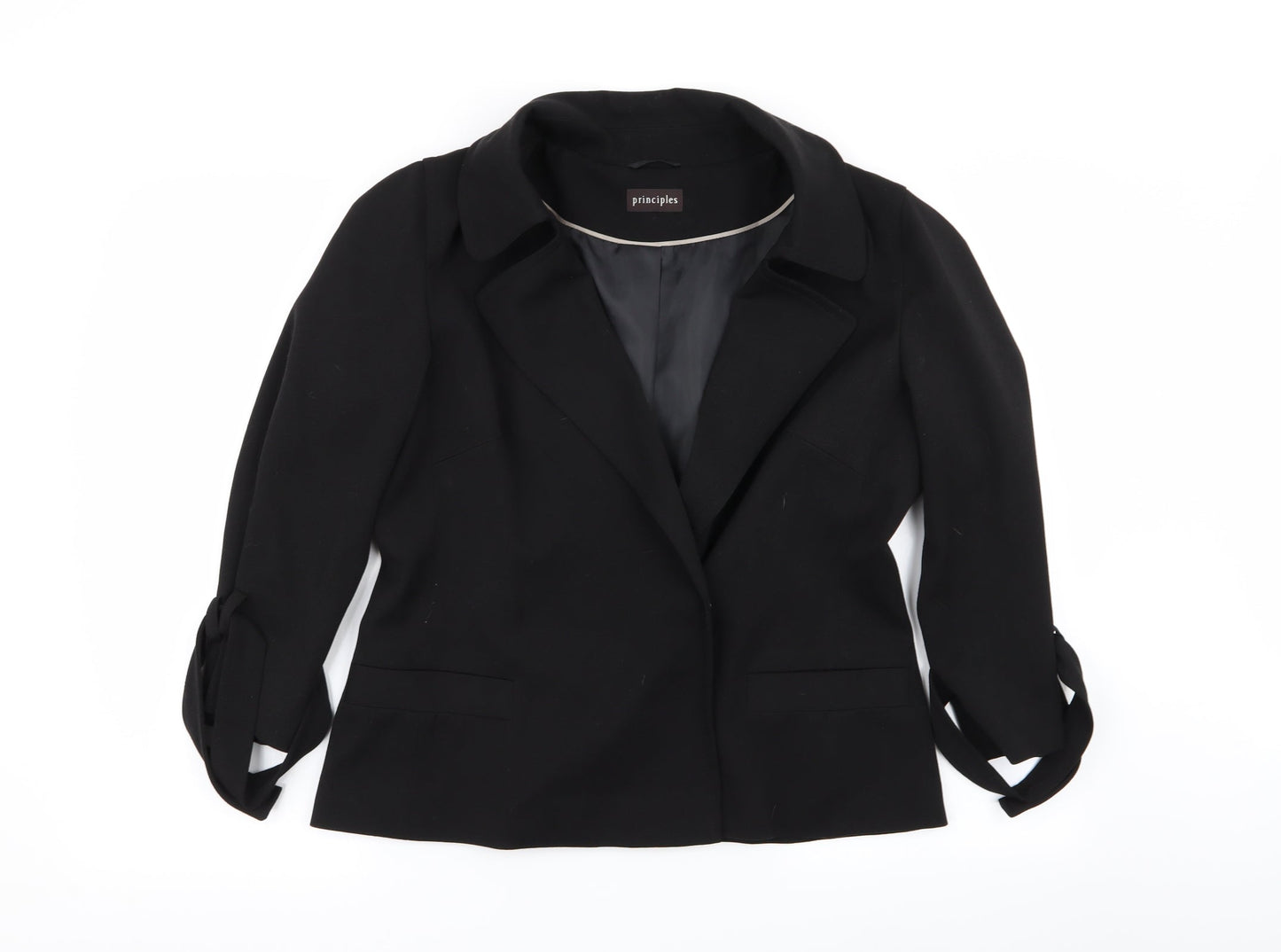 Principles Womens Black   Jacket Coat Size 14