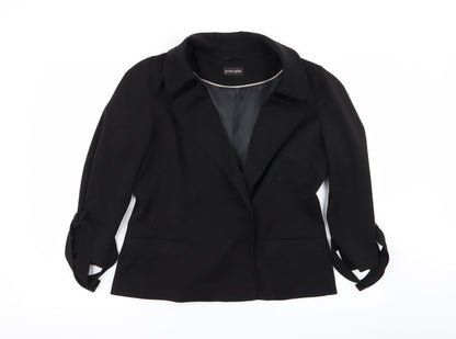 Principles Womens Black   Jacket Coat Size 14