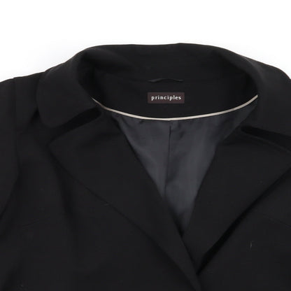 Principles Womens Black   Jacket Coat Size 14