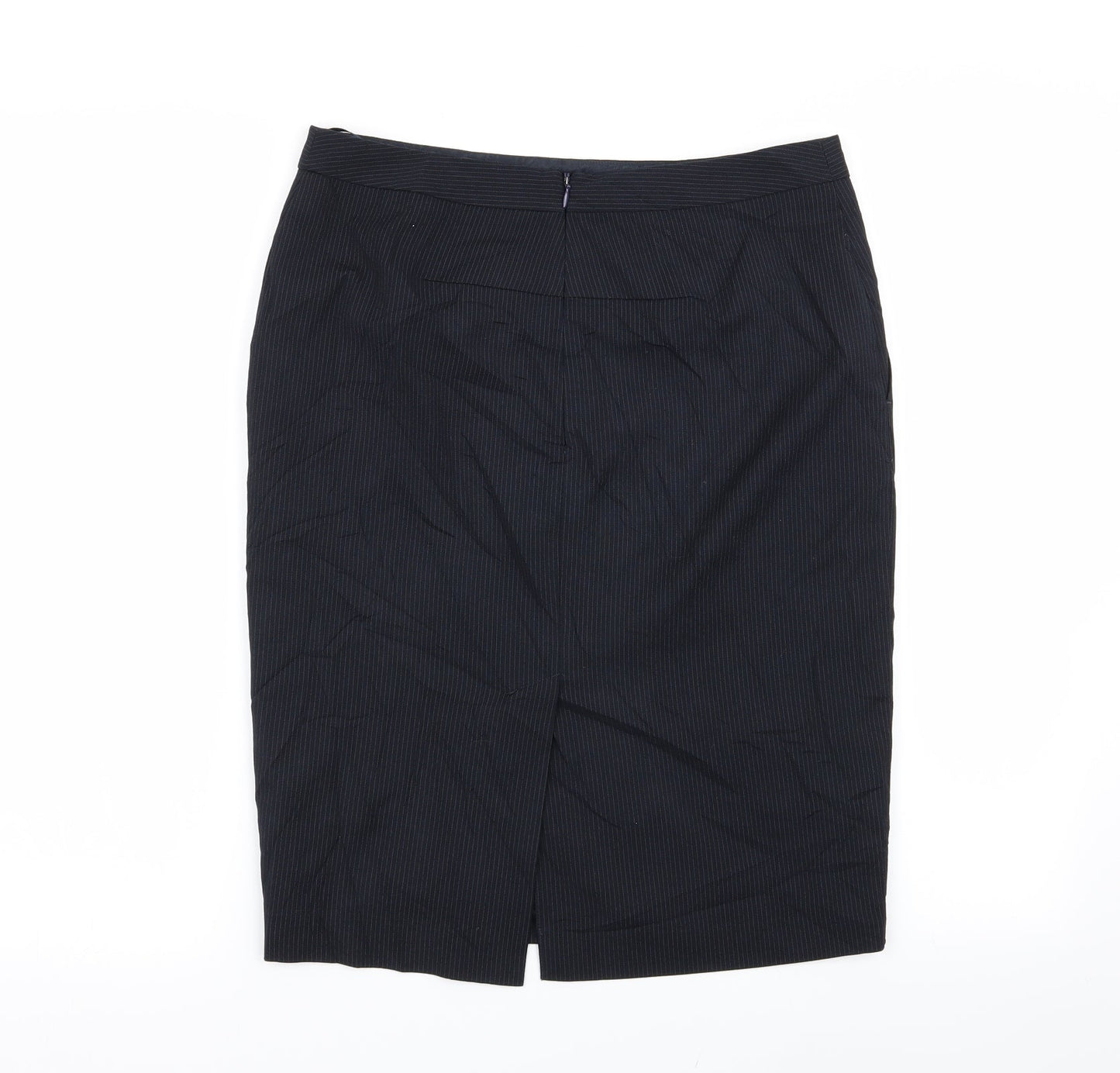 NEXT Womens Blue Striped  A-Line Skirt Size 10