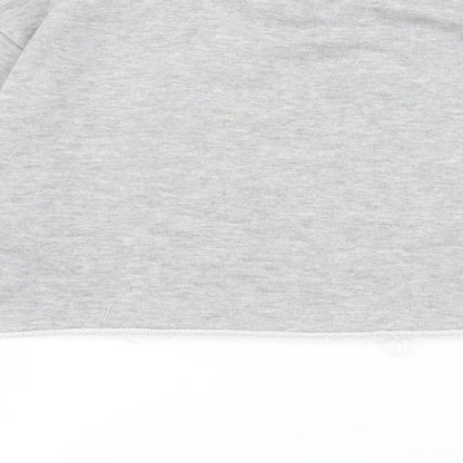 Boohoo Womens Grey   Pullover Jumper Size 12  - crop jumper