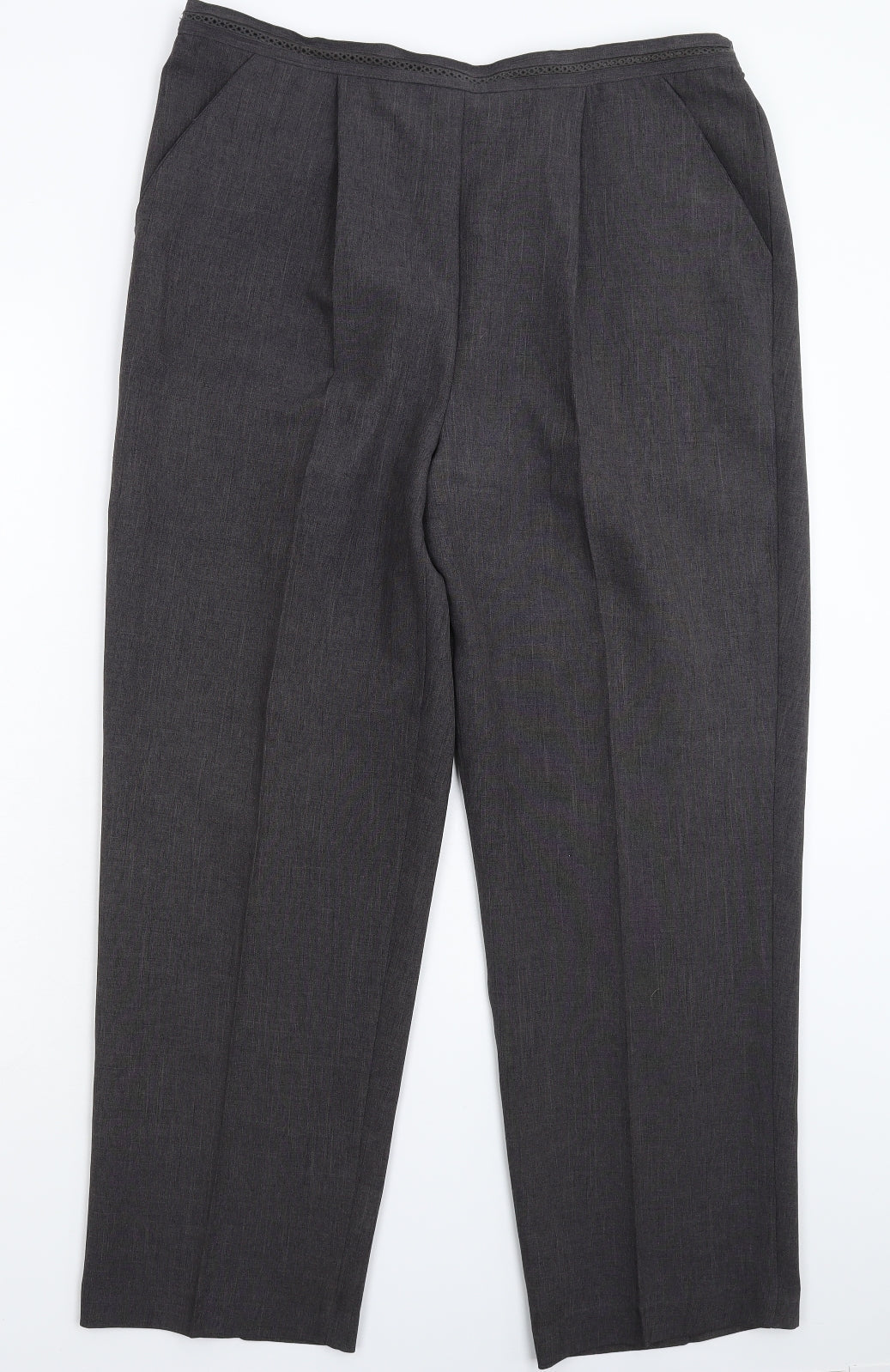 BM Womens Grey   Trousers  Size 18 L28 in