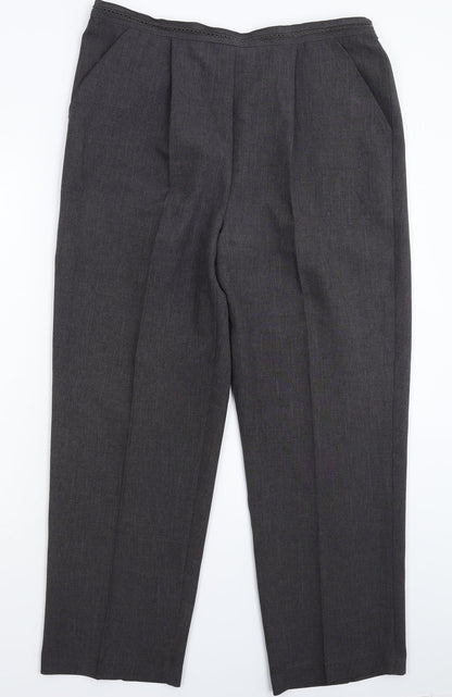 BM Womens Grey   Trousers  Size 18 L28 in