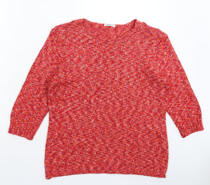 Damart Womens Pink  Knit Pullover Jumper Size 12