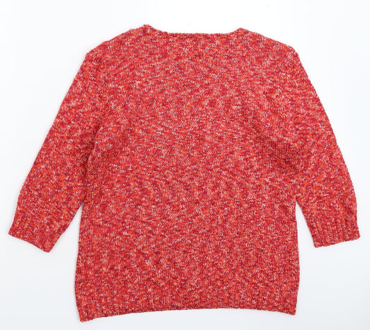 Damart Womens Pink  Knit Pullover Jumper Size 12