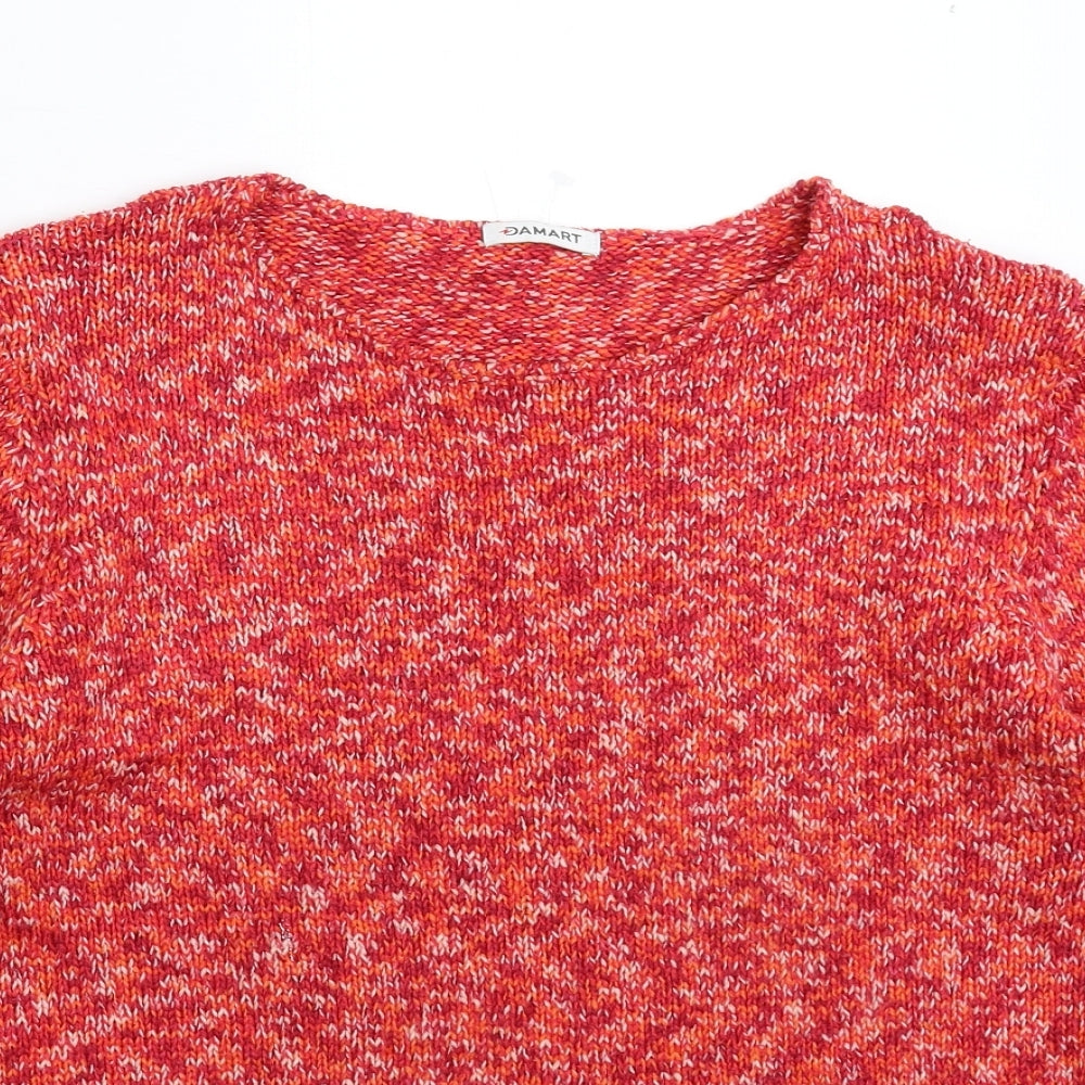 Damart Womens Pink  Knit Pullover Jumper Size 12
