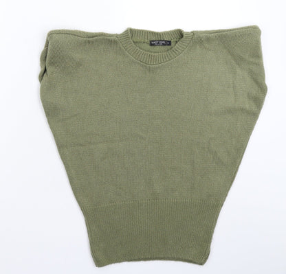 Womens UK Size S Nasty Gal Green Vest Jumper