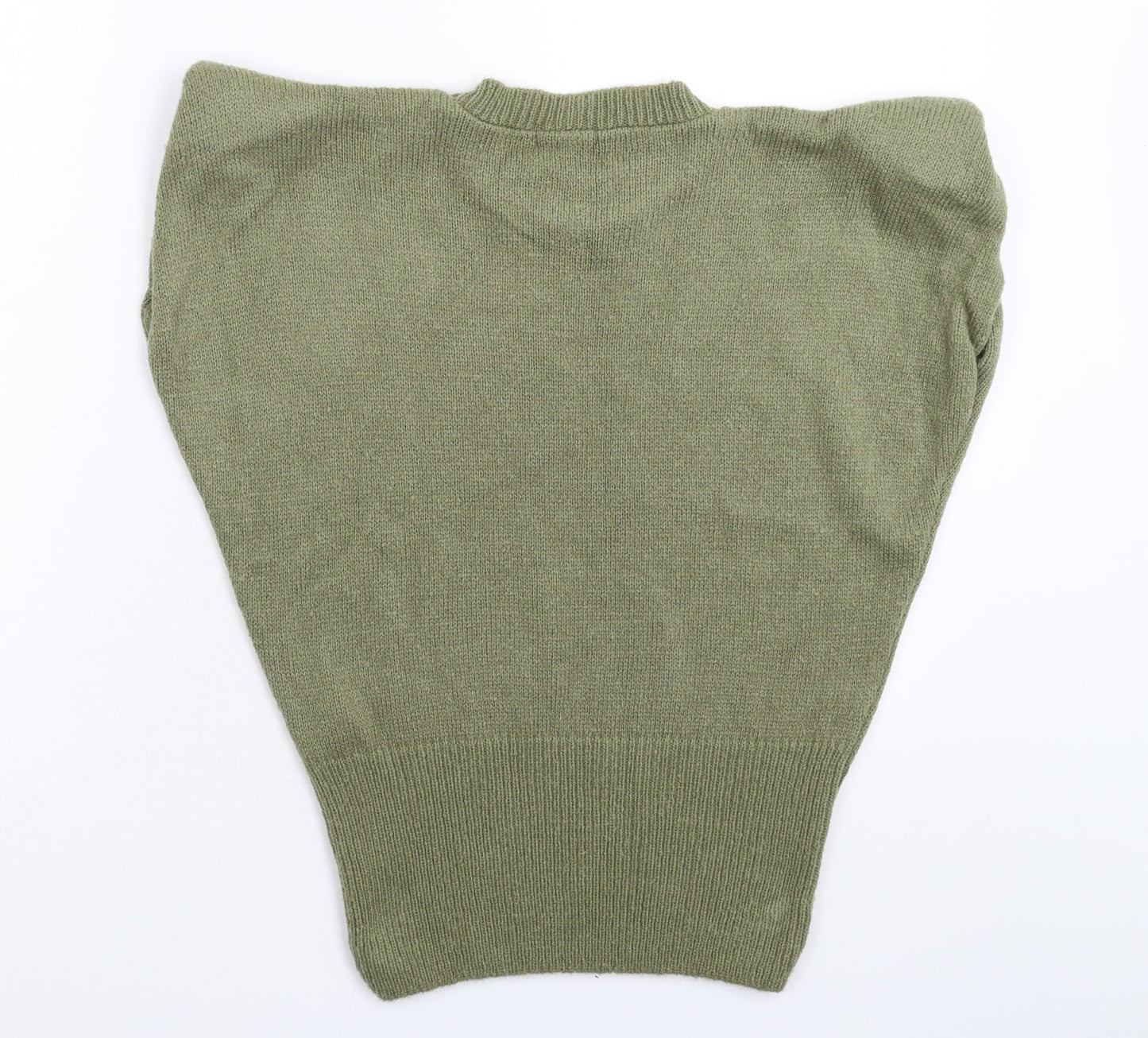 Womens UK Size S Nasty Gal Green Vest Jumper