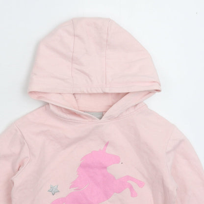 Matalan Girls Pink   Pullover Hoodie Size 8 Years