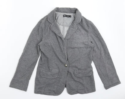 Internac Womens Grey   Jacket Blazer Size 10