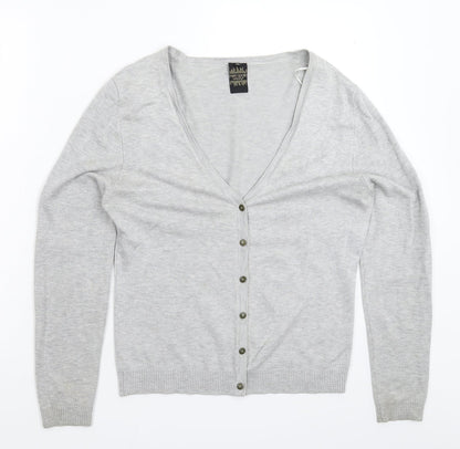 Metropolis Womens Grey  Knit Cardigan Jumper Size L