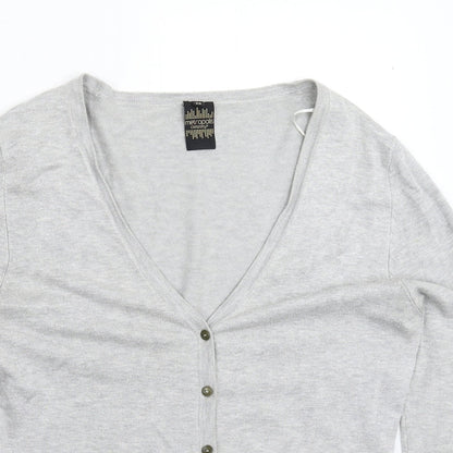 Metropolis Womens Grey  Knit Cardigan Jumper Size L