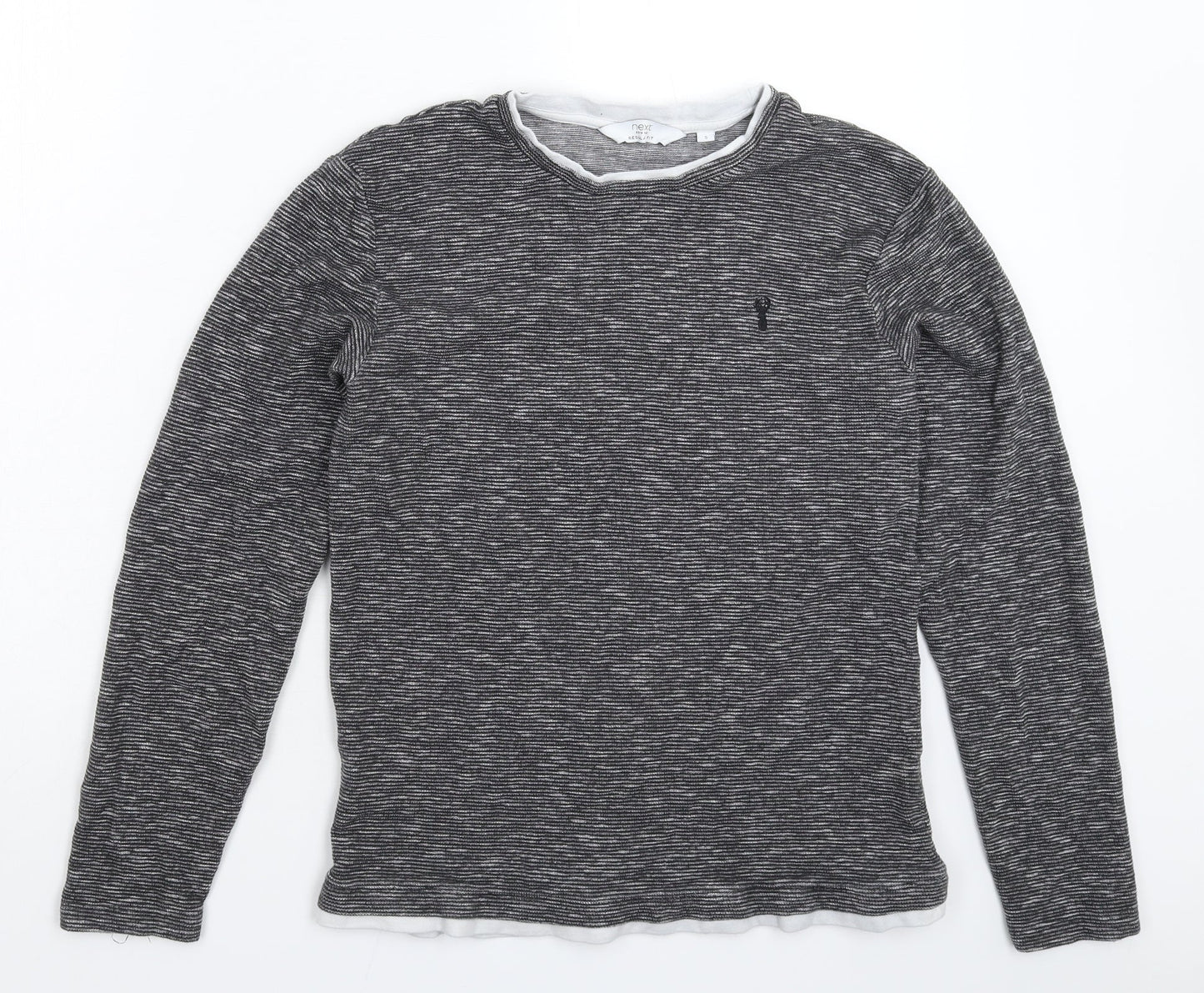 Mens UK Size S NEXT Grey Pullover Sweatshirt