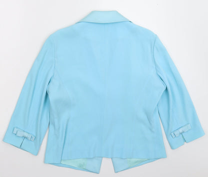 Womens UK Size 12 Libra Regular Blue Suit Jacket