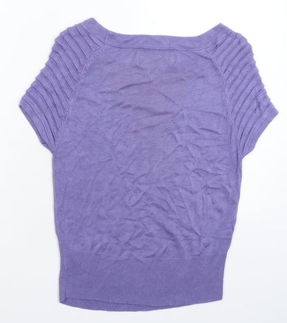 Womens UK Size M Principles Purple Pullover Jumper