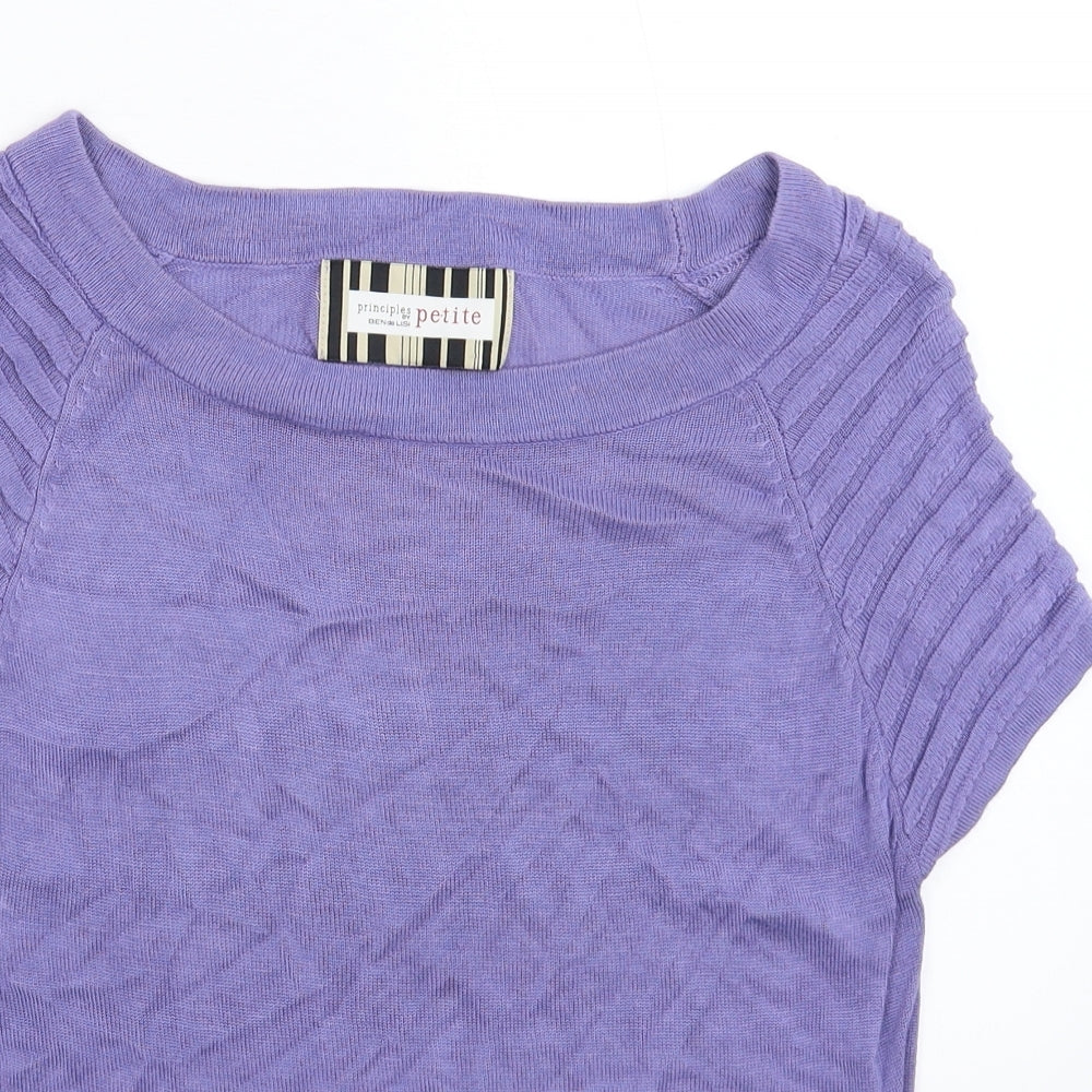 Womens UK Size M Principles Purple Pullover Jumper