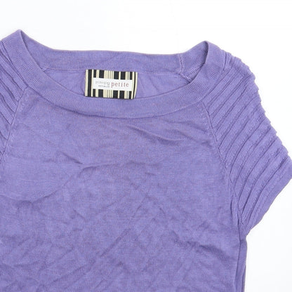 Womens UK Size M Principles Purple Pullover Jumper