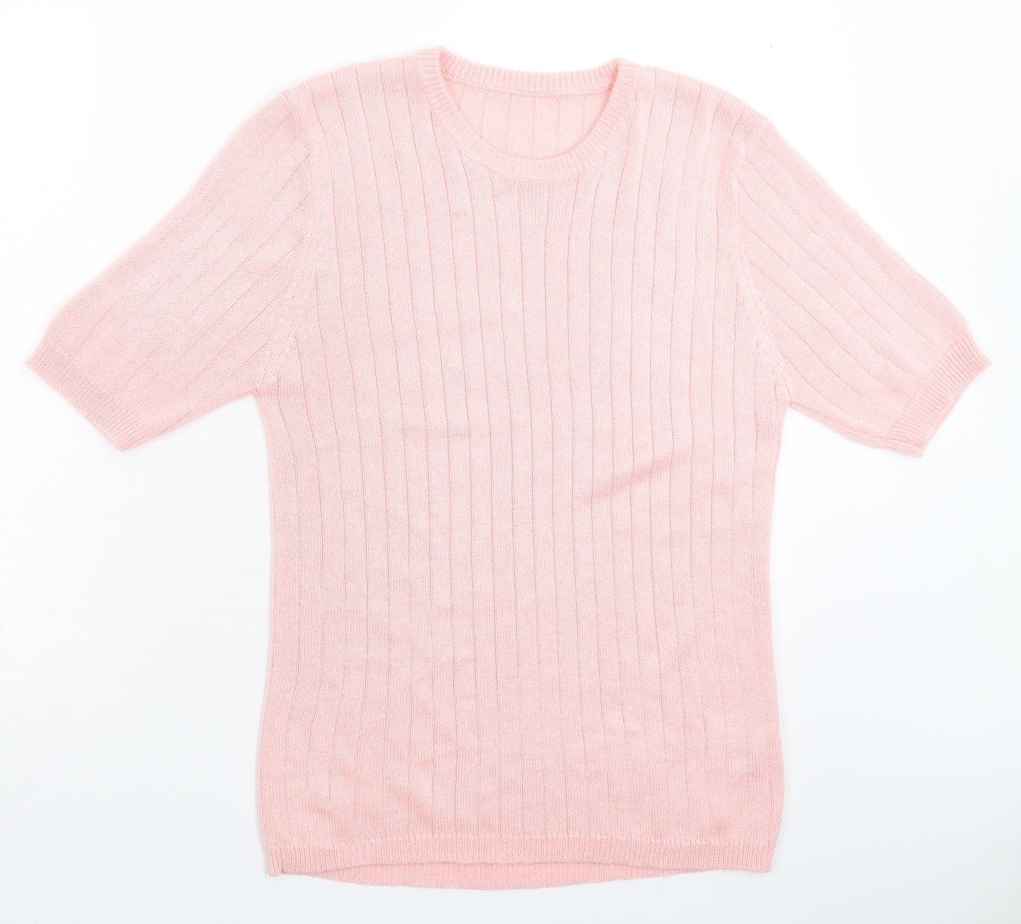 Womens UK Size M Preworn Pink Pullover Jumper