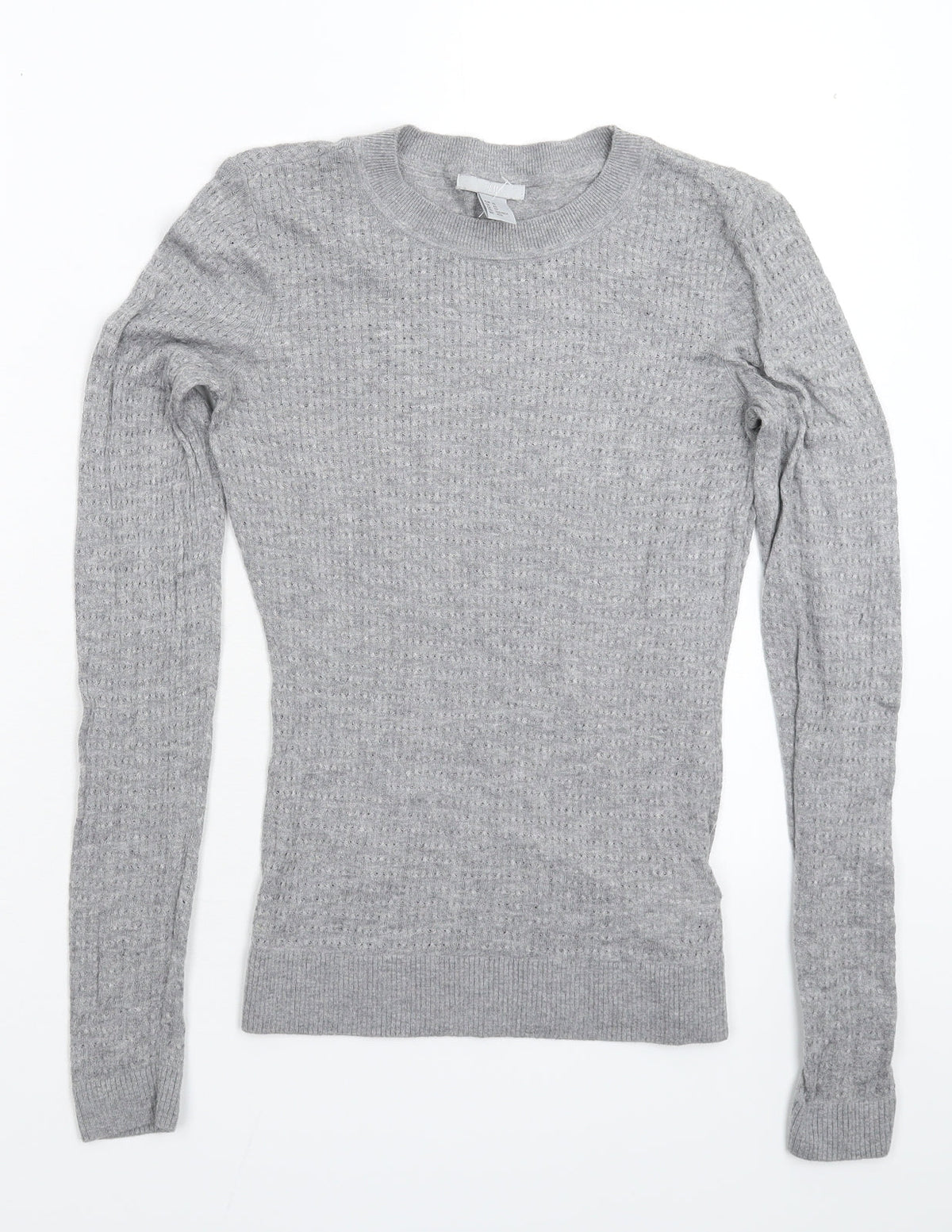 Womens UK Size XS H&M Grey Pullover Jumper