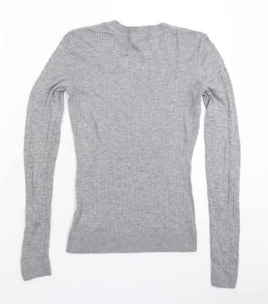 Womens UK Size XS H&M Grey Pullover Jumper