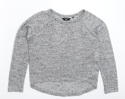 New Look Girls Grey  Knit Pullover Jumper Size 10-11 Years