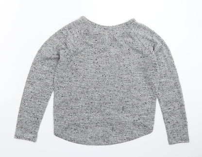 New Look Girls Grey  Knit Pullover Jumper Size 10-11 Years