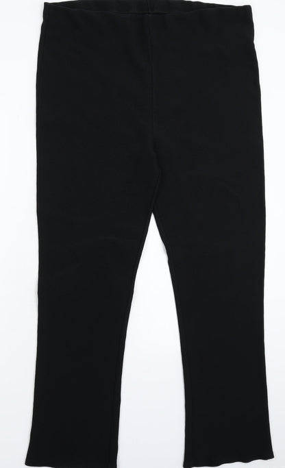 Womens UK Size 40 in Preworn Regular Fit  Black Trousers