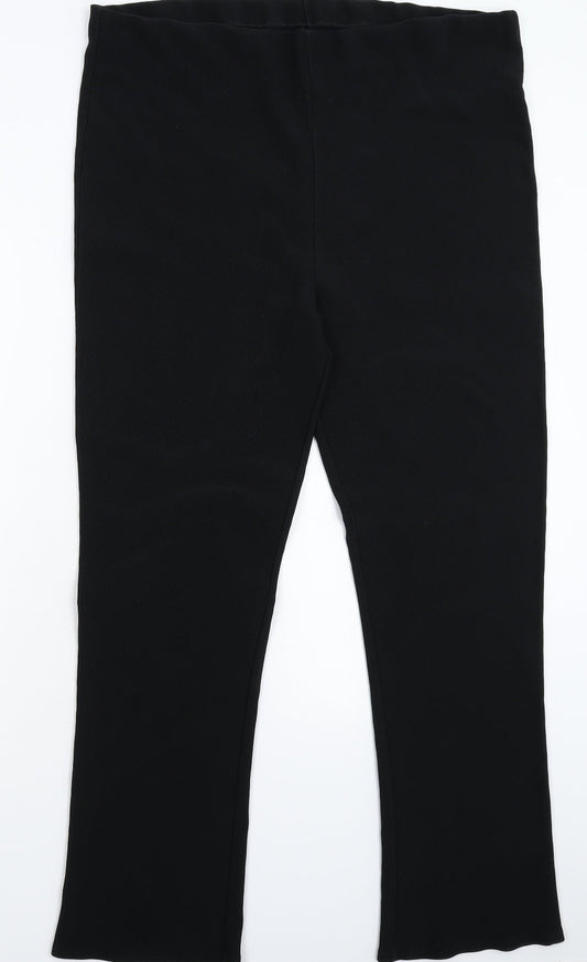 Womens UK Size 40 in Preworn Regular Fit  Black Trousers