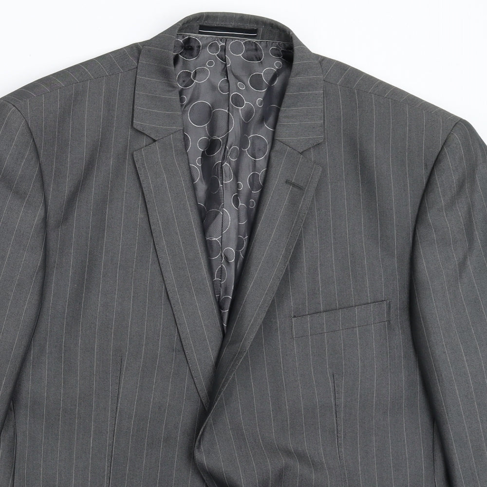 Mens UK Size 44 Greenwoods Regular Grey Suit Jacket