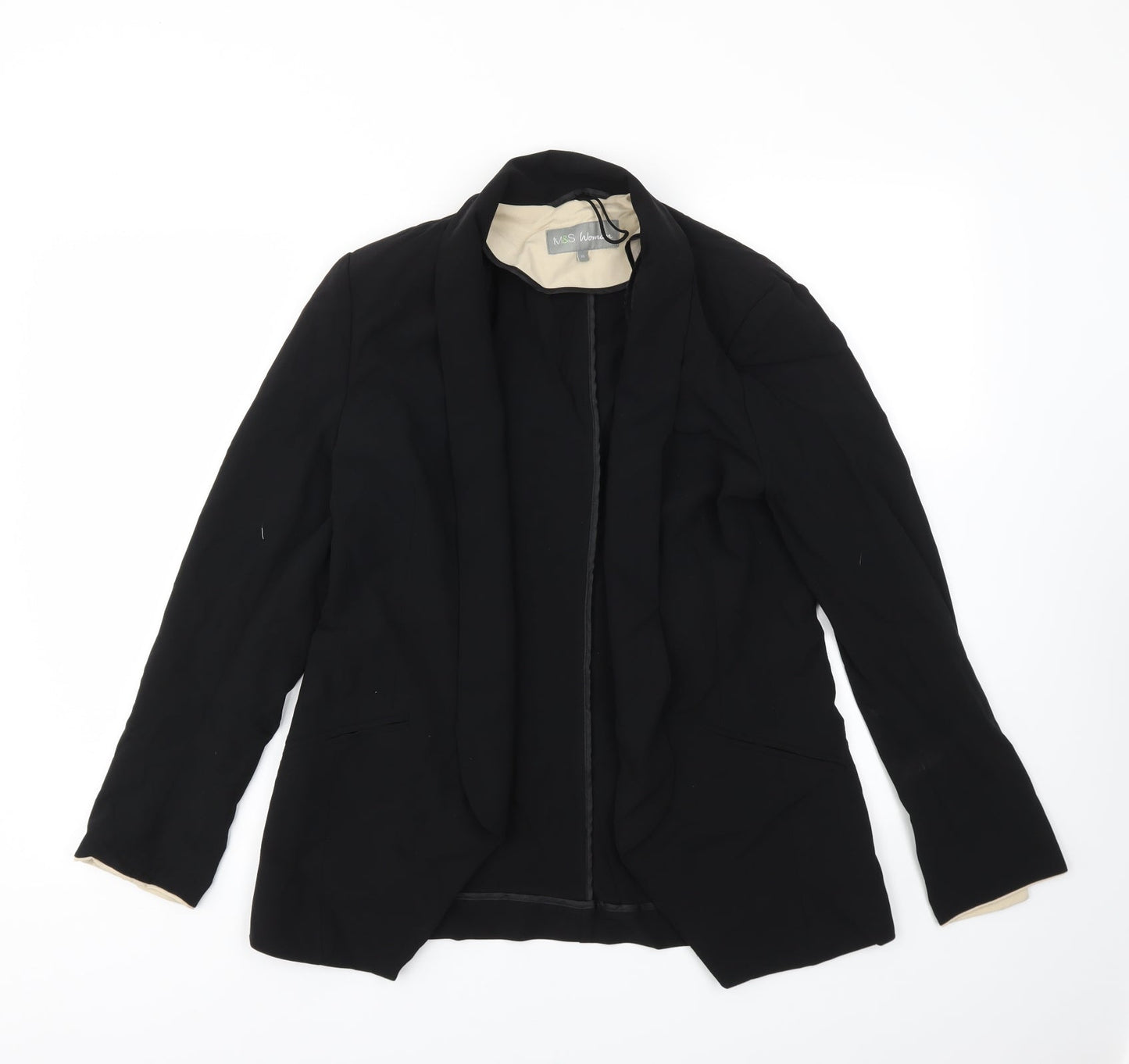 M&S Womens Black   Jacket Blazer Size 10
