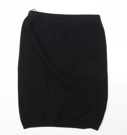 NEXT Womens Black   A-Line Skirt Size 12  - stretch waistband