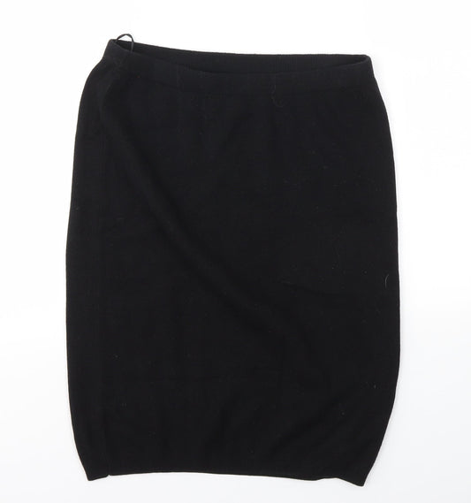 NEXT Womens Black   A-Line Skirt Size 12  - stretch waistband