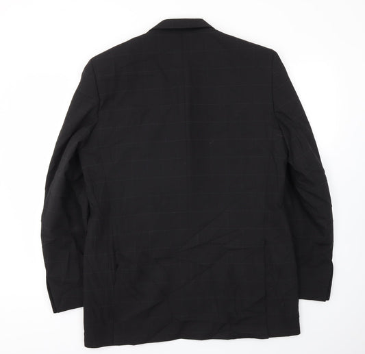 NEXT Mens Black Check  Jacket Blazer Size 42