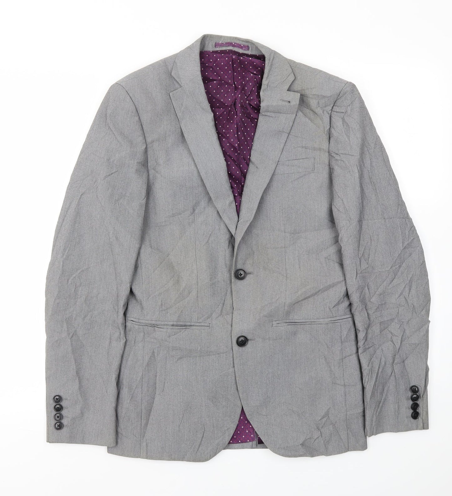 Mens UK Size 34 M&S Regular Grey Suit Jacket