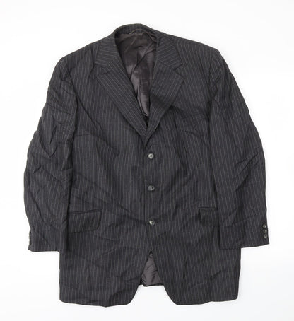 Mens UK Size 42 Preworn Regular Grey Suit Jacket