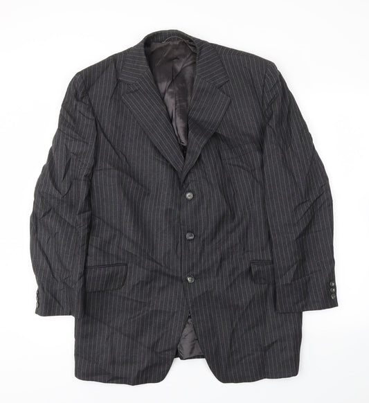 Mens UK Size 42 Preworn Regular Grey Suit Jacket