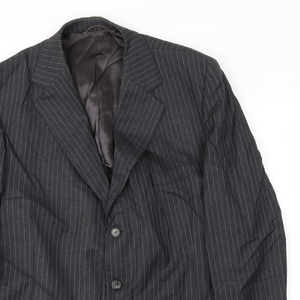 Mens UK Size 42 Preworn Regular Grey Suit Jacket